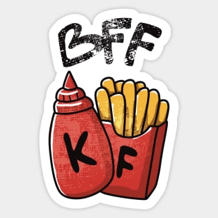 Best Friend Forever Ketchup and Fries FOOD-1 Sticker